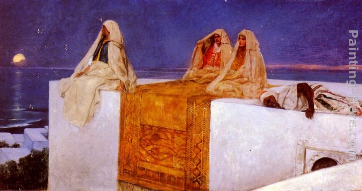 Arabian Nights painting - Benjamin Jean Joseph Constant Arabian Nights art painting